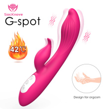 SacKnove Heating Vibrating Silicone Electric Handheld Massager Women Toys Adult Real G Point Vibrator Sex Products